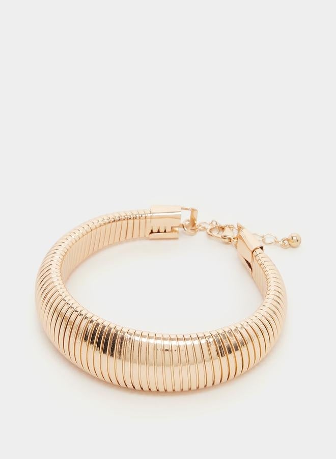Styli Textured Cuffed Bangle  - Image 2