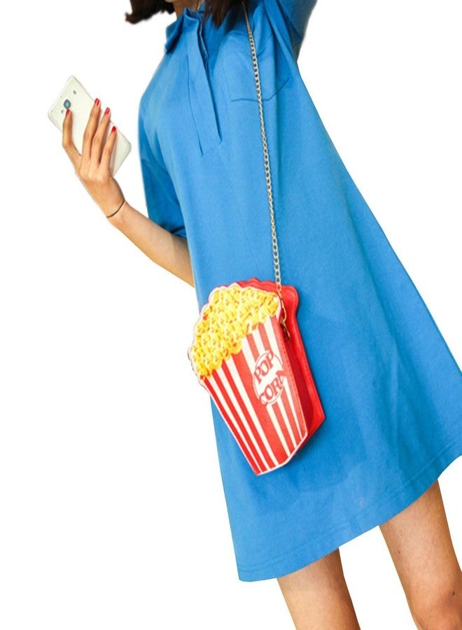 SUKUTU Girls Cupcake Popcorn Egg Fruits Milk Box PU Crossbody Handbag Women Small Purse and Cell Phone Shoulder Bag - Image 2