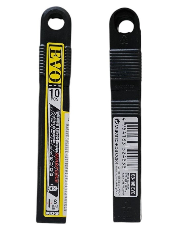 KDS SB-10B EVO Snap-Off Blades 9mm, 2-Pack (20 Blades Total), High Carbon Steel - Image 4