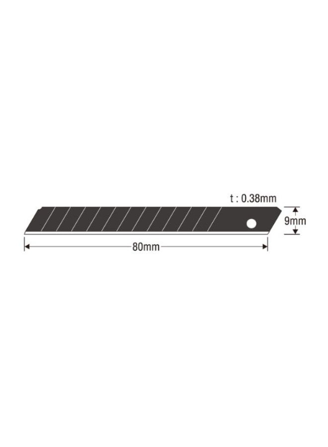 KDS SB-10B EVO Snap-Off Blades 9mm, 2-Pack (20 Blades Total), High Carbon Steel - Image 2