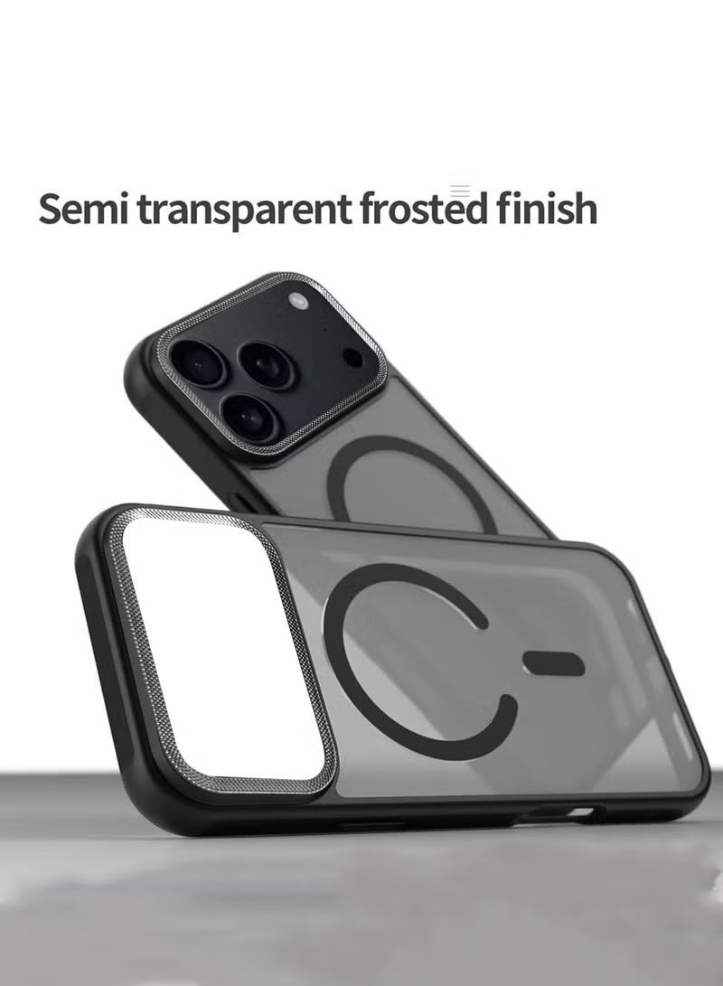 TIGER Apple iPhone 17 Pro 5G 2025 Case – Black Hard Silicone Hybrid Translucent Magnetic MagSafe Compatible Slim Protective Cover | Shockproof Lightweight Scratch-Resistant Design | Anti-Slip Matte Finish with Precise Cutouts – Model MCMPMN - Image 4