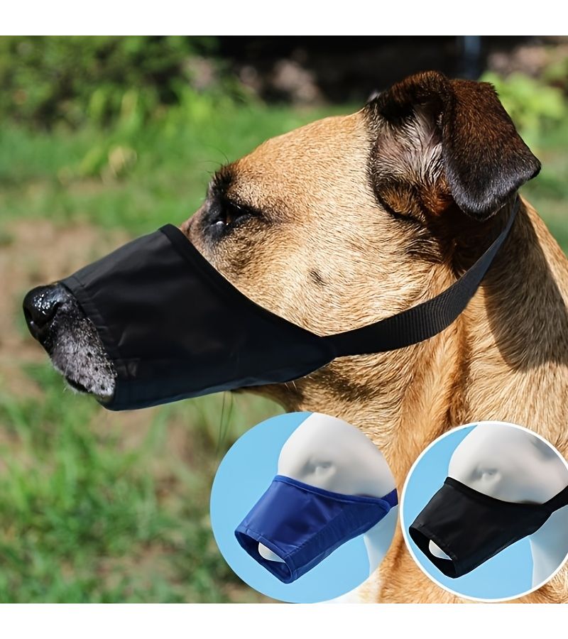2pcs Dog Muzzle Mixed Colors Size L Soft Anti Biting Breathable Adjustable - Image 3
