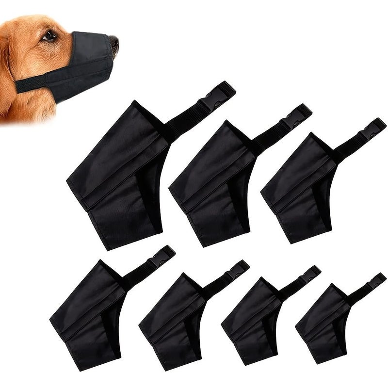 2pcs Dog Muzzle Mixed Colors Size L Soft Anti Biting Breathable Adjustable - Image 5