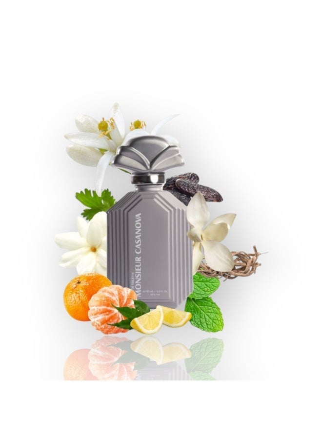 جيه كازانوفا عطر مسيو كازانوفا او دي تواليت للرجال، 150 مل - Image 2