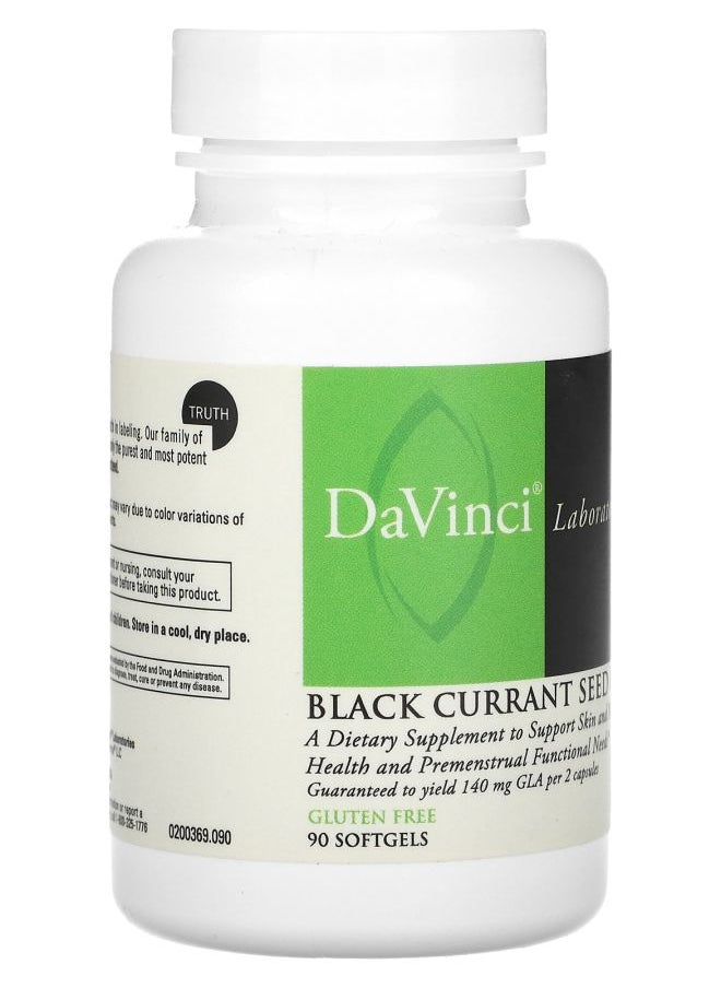 DaVinci Laboratories Black Currant Seed Oil 90 Softgels (500 mg per Softgel)  - Image 2