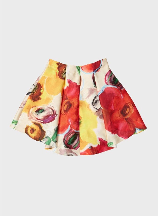 Lia Lea Girl Floral Skirt - Image 5