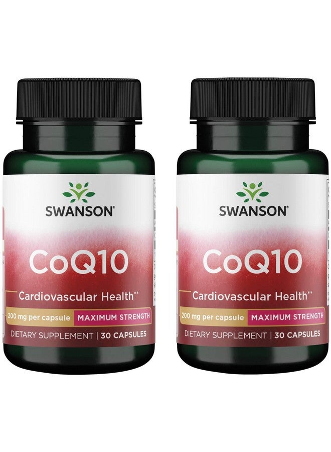 Swanson Coq10 200 200 Milligrams 30 Capsules (2 Pack)