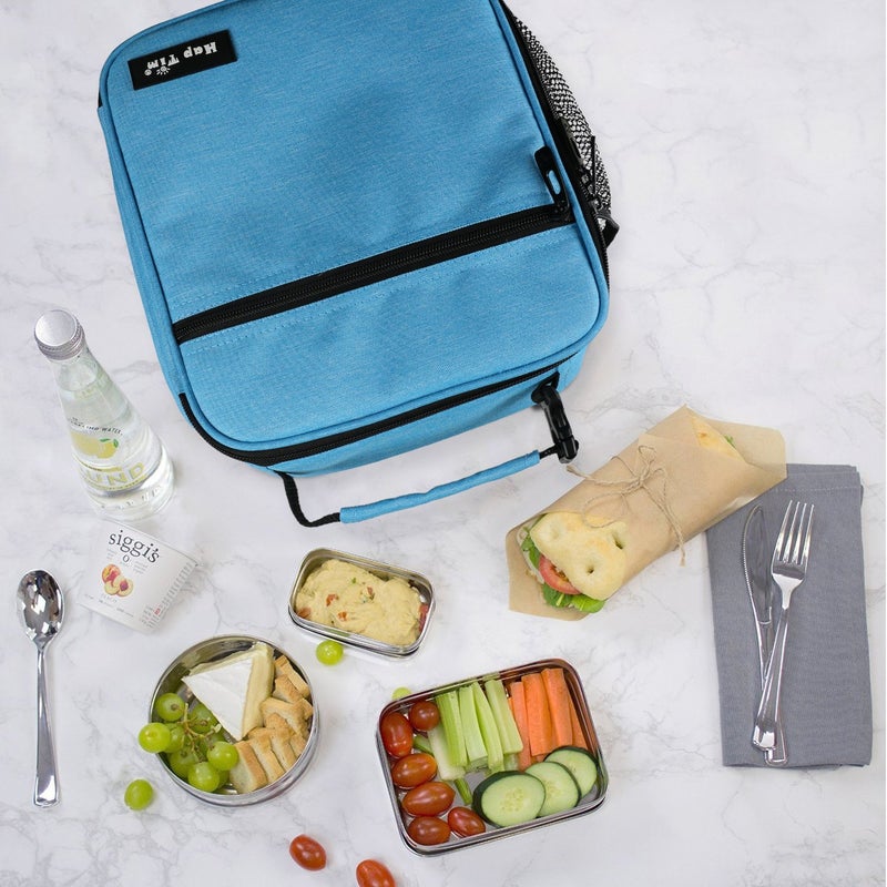 Hap Tim Insulated Lunch Bag for Men Women,Reusable Lunch Box, Spacious Lunchbox Adult, Blue (18654-BL) - Image 5