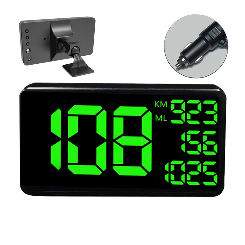 Kingneed Truck GPS Speedometer 62 inch Extend Digital Display Vehicle Odometer Trip Meter Course Overspeed Alarm MPHKMH