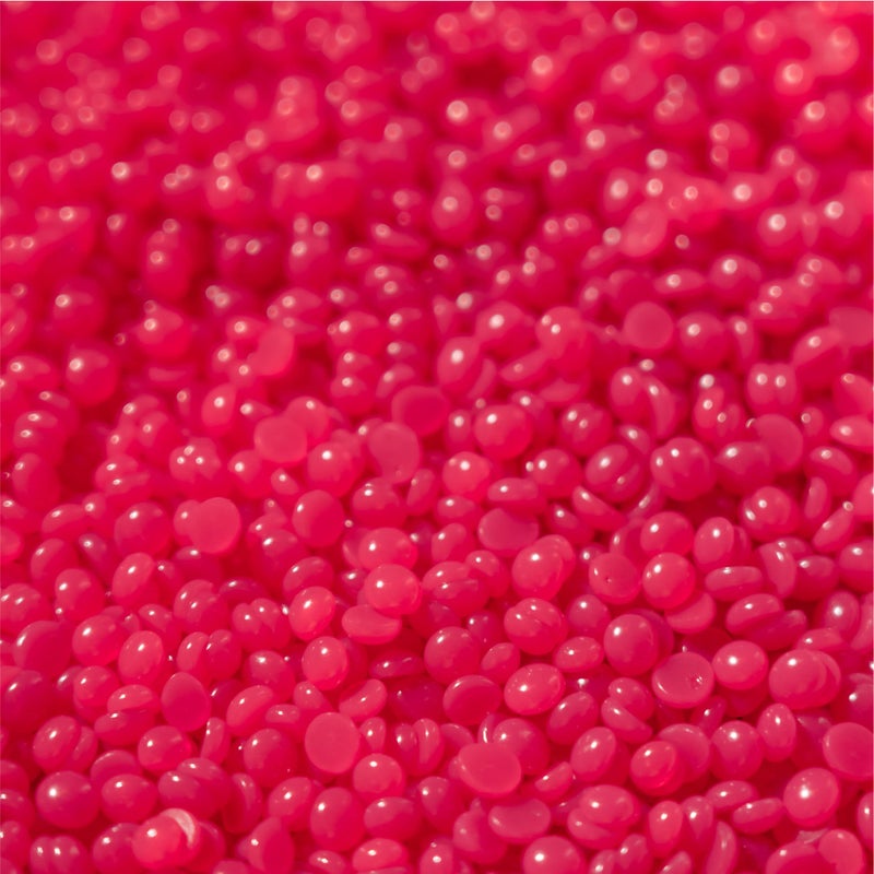 KoluaWax Hard Wax Beads for Hair Removal â€“ Coarse Hair Formula â€“ Face, Brazilian, Underarm, Back Chest, Bikini Waxing â€“ Dragon Fruit & Hibiscus, 1lb Refill for Wax Warmers & 10 Applicator Sticks - Image 2