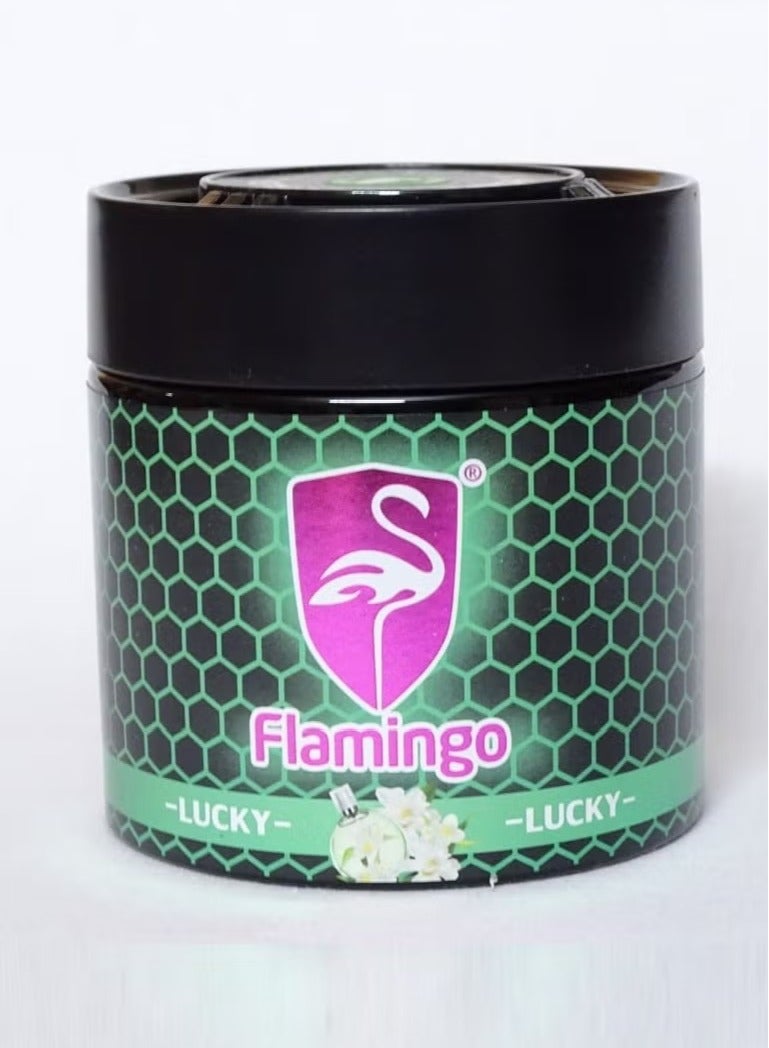 معطر هواء فلامنجو 220 جرام - جديد - برائحة الياسمين العطرة طويلة الأمد - للسيارة والمنزل والمكتب - Image 1