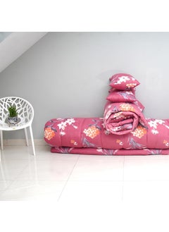 NEXTGO NEXTGO Foldable Cotton Bad Mattress for Sleeping Travel Friendly Medium Queen Size 5 x 65 feet Queen Bed Pink  - Image 3