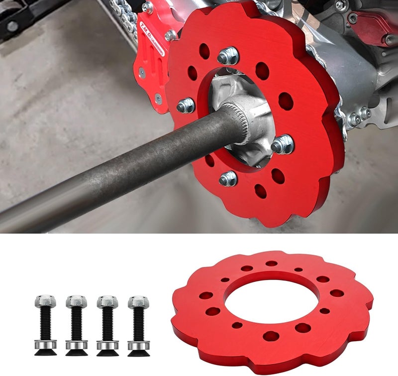 Canitu Red Sprocket Guard for Honda TRX Series - Aluminum Chainring Protector - Image 1