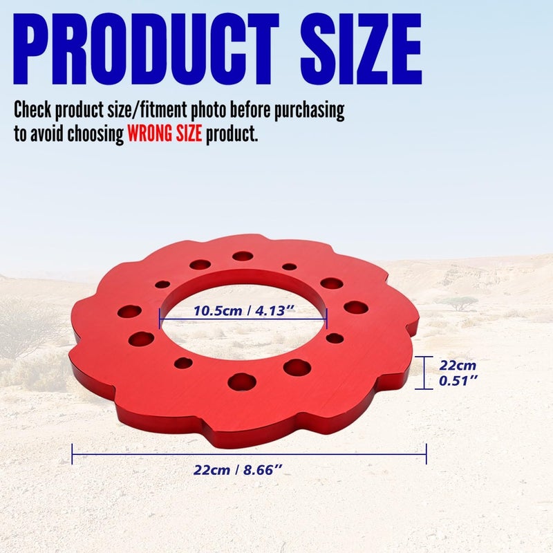 Canitu Red Sprocket Guard for Honda TRX Series - Aluminum Chainring Protector - Image 2