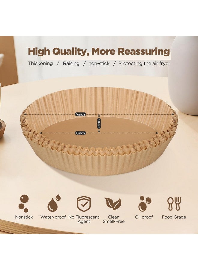 ReLuien Air Fryer Paper Liners, 100PCS Non-stick Oil Resistant Air Fryer Parchment Paper Liners, 8 Inch Air Fryer Liners Disposable, Round Airfryer Liners for 5-8QT Air fryer, Baking, Roasting Microwave - Image 4