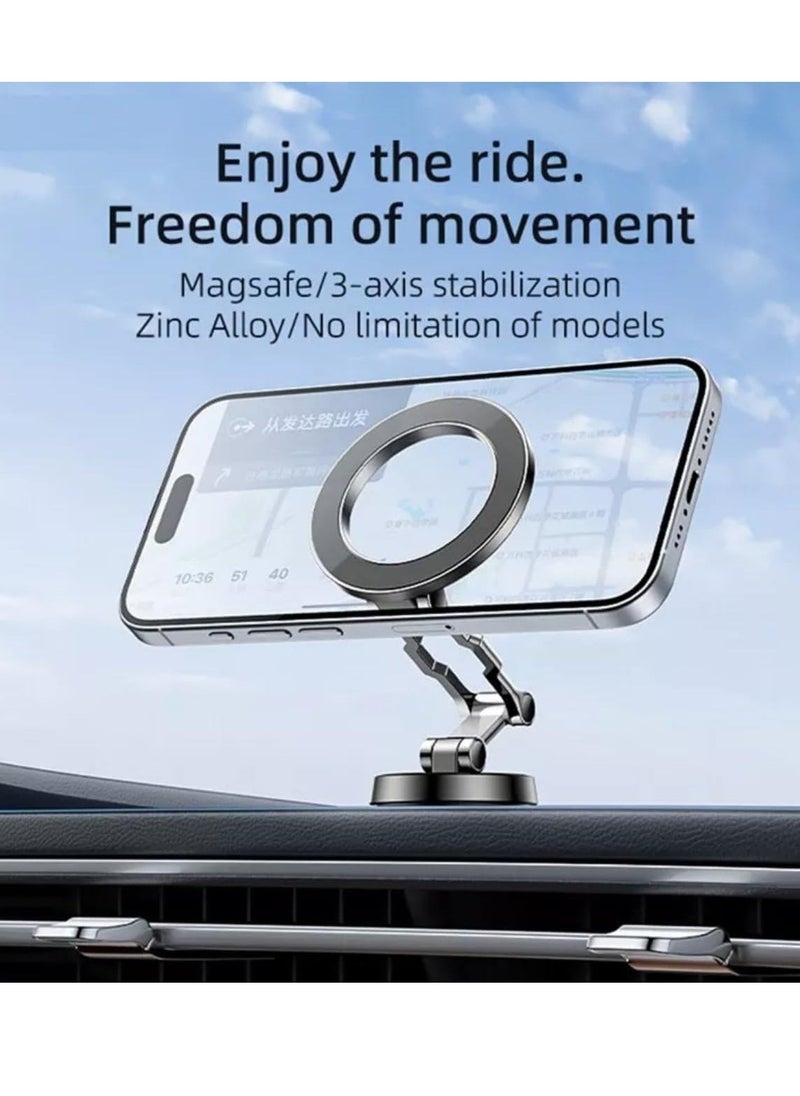 ELTRAZONE Magnetic Car Mount Holder D20 | Strong Magnetic Grip | Adjustable Phone Mount | Universal Compatibility for Smartphones, GPS Devices & More | Easy Installation - Image 2