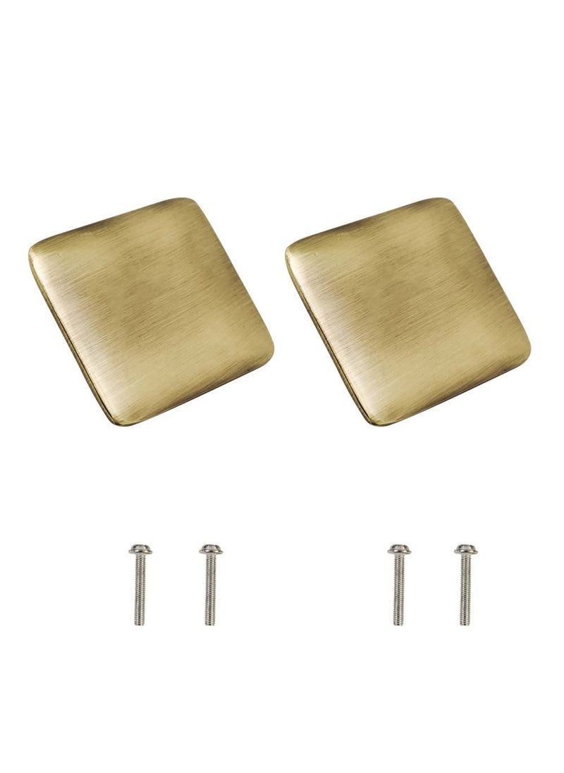 Volo VOLO Antique Brass Cabinet Knob Pull Handle D Knob Big Square Pack of 2 PcsColor Antique  - Image 4