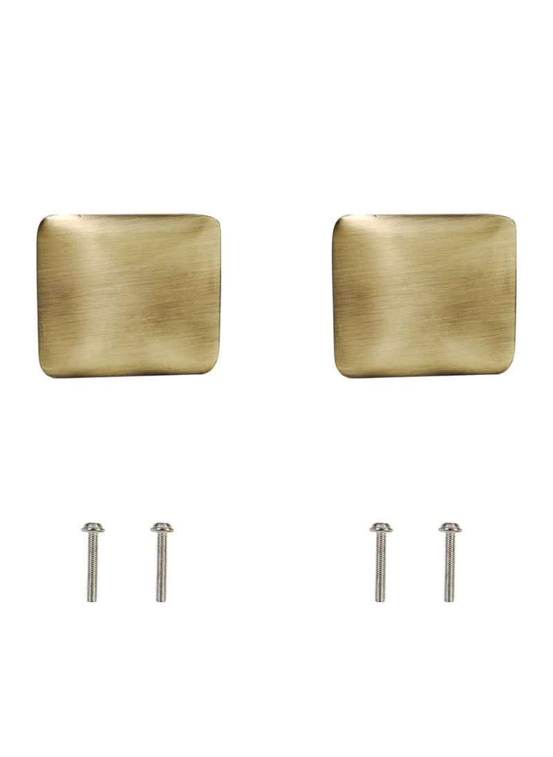 Volo VOLO Antique Brass Cabinet Knob Pull Handle D Knob Big Square Pack of 2 PcsColor Antique  - Image 5