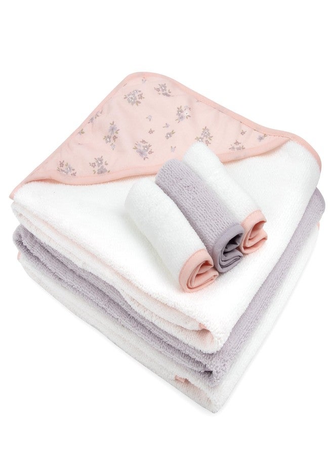 Baby Essentials Hooded Baby Bath Towel and Washcloth 6 Piece Set for Newborns, Infants & Toddlers, Boys & Girls Baby Hooded Towels Set - Image 2