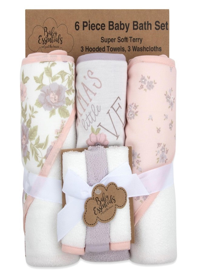 Baby Essentials Hooded Baby Bath Towel and Washcloth 6 Piece Set for Newborns, Infants & Toddlers, Boys & Girls Baby Hooded Towels Set - Image 5