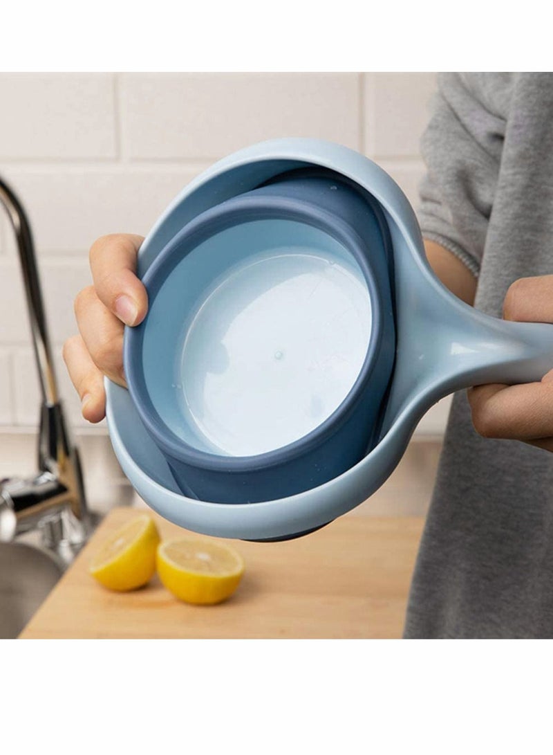 NIBEMINENT 2Pcs Plastic Water Ladle Foldable Kitchen Scoop Bathroom Hair Washing Cup with Hanging for Tool Accessories  - Image 2