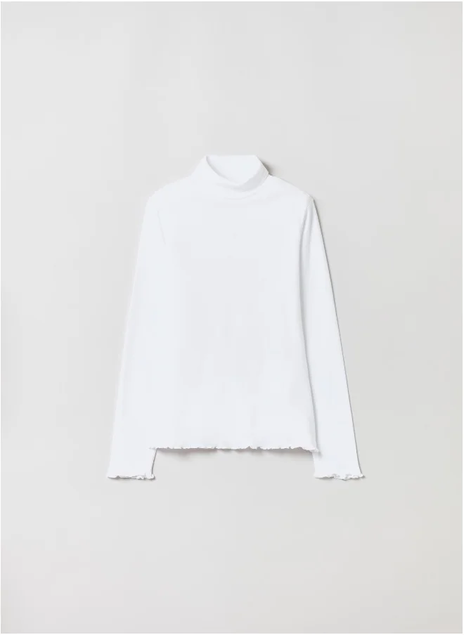 Ovs Ovs Girls Shirred Edged Turtleneck