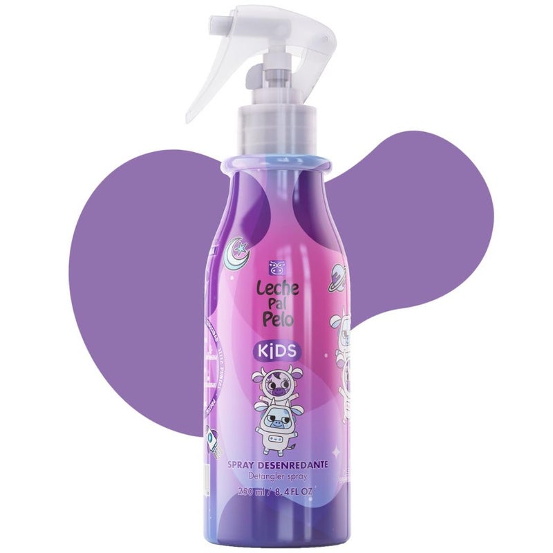 Leche Pal Pelo Girls' Detangling Spray - Tender Care with Coconut Goodness, Effortless Tangles, Heat protecting Magic for All Hair Types, 8.4 oz. - Image 1