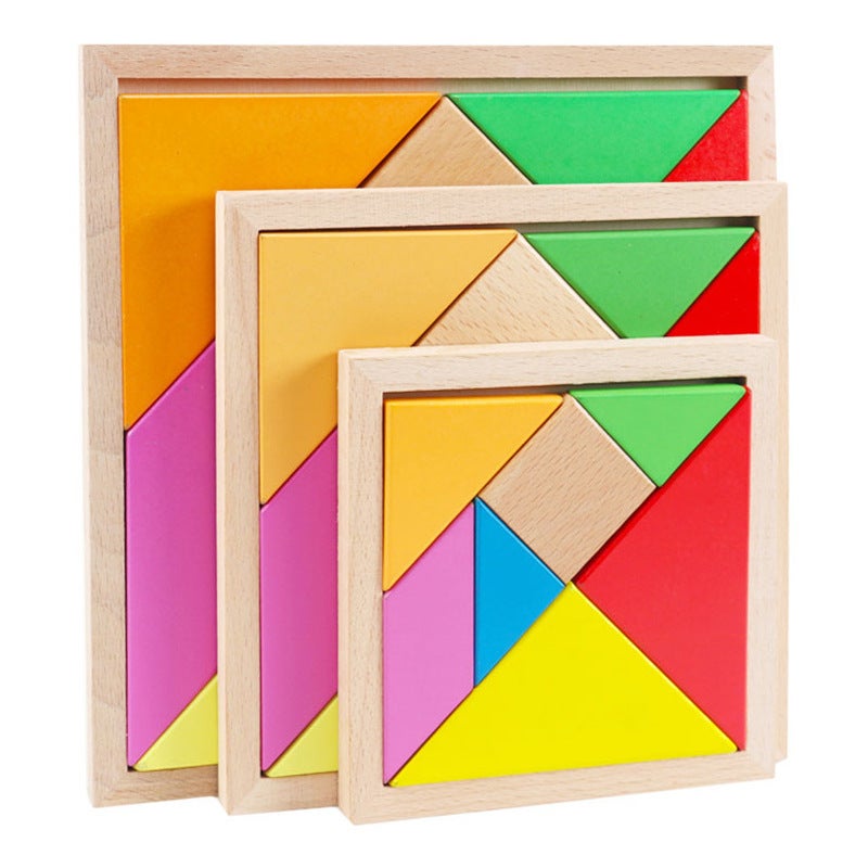 Tangram Beech Children'S Intelligence Early Education Fun Puzzle Puzzle Kindergarten All Kinds Of Wooden Toy Manufacturers - Image 3