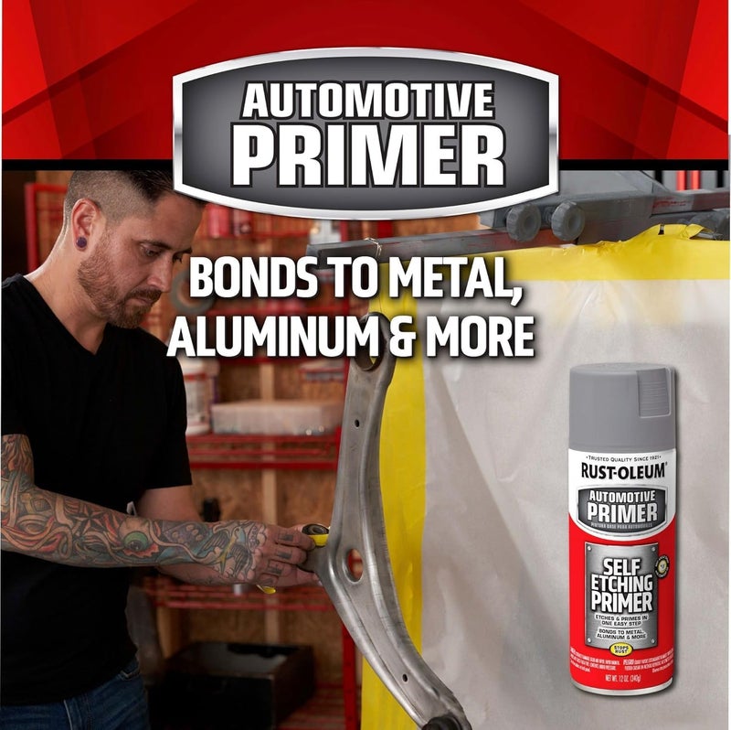 Rust-Oleum 249322 Automotive Self Etching Primer Spray, 12 oz, Matte Dark Green - Image 4