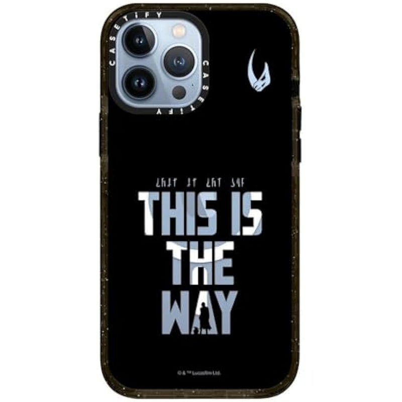 Casetify Impact iPhone 13 Pro Max Case 【Mandalorian Co-Lab / 8.2ft Drop Protection/Compatible with Magsafe】 - This is The Way - Black - Clear Black - Image 2