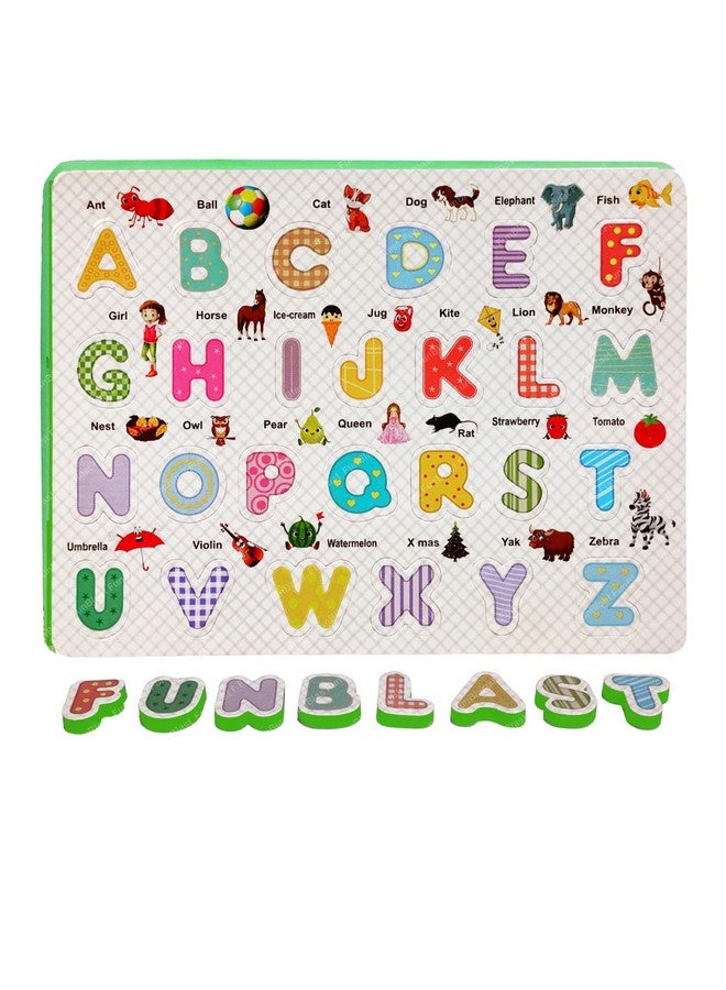 فنبلاست لوحة أحجية FunBlast Capital Alphabet Eva للأطفال - لوحة تعليمية للأطفال، حصيرة أحجية من الإسفنج للعب والتعلم (عبوة من قطعة واحدة؛ متعددة الألوان) (أبجدية) - Image 1