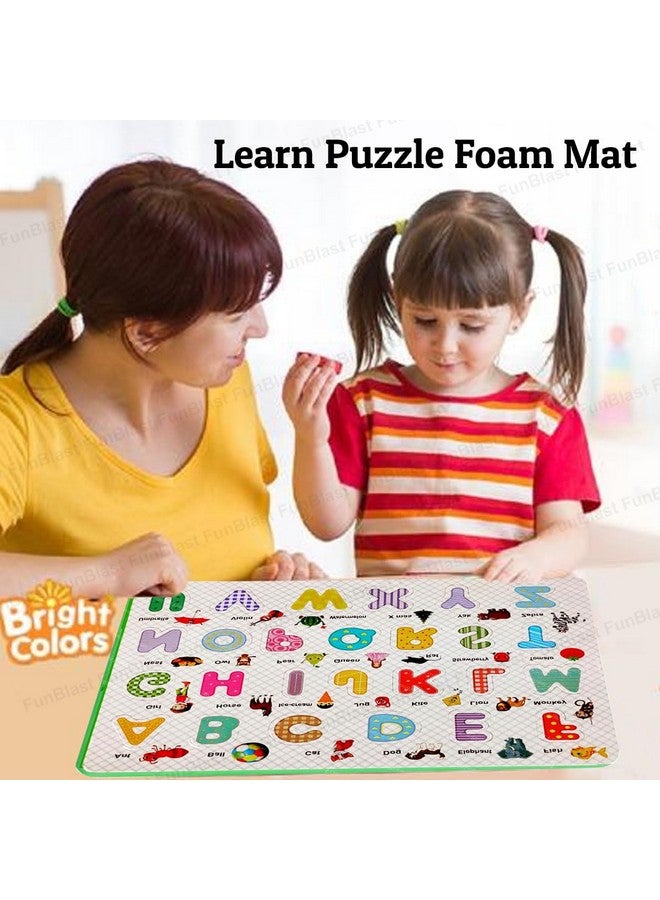 فنبلاست لوحة أحجية FunBlast Capital Alphabet Eva للأطفال - لوحة تعليمية للأطفال، حصيرة أحجية من الإسفنج للعب والتعلم (عبوة من قطعة واحدة؛ متعددة الألوان) (أبجدية) - Image 4