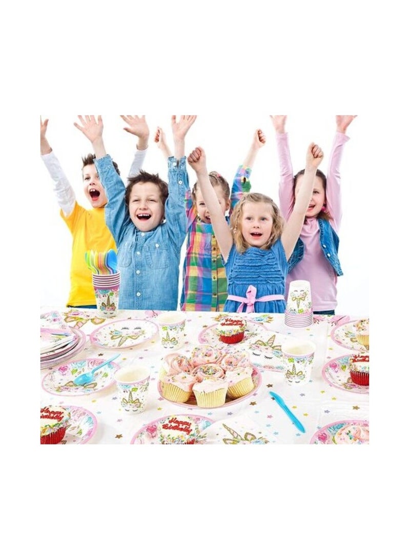 Promass Unicorn Party Supplies Kit Serves 16 Guest - Image 3