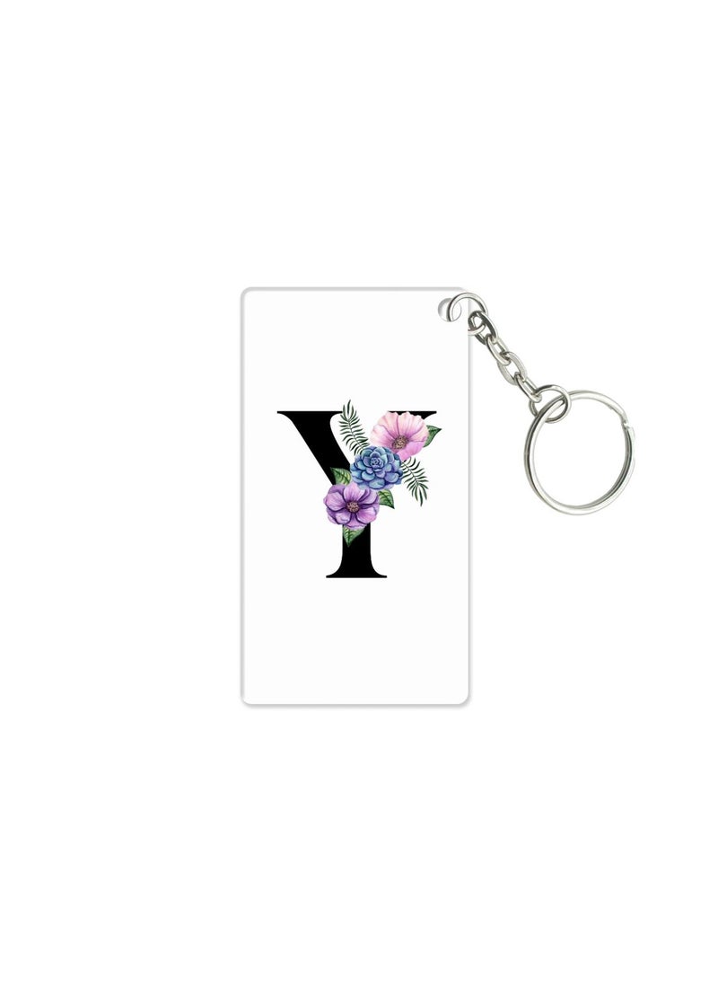 PRINTSHOP4ME Acrylic Alphabet A-Z Initial Letter Keychain for Women Bag Charms Purse Charms For Handbags Pendant Key Ring for Purse Handbags Women Girl Key Ring for Backpack  - Image 1