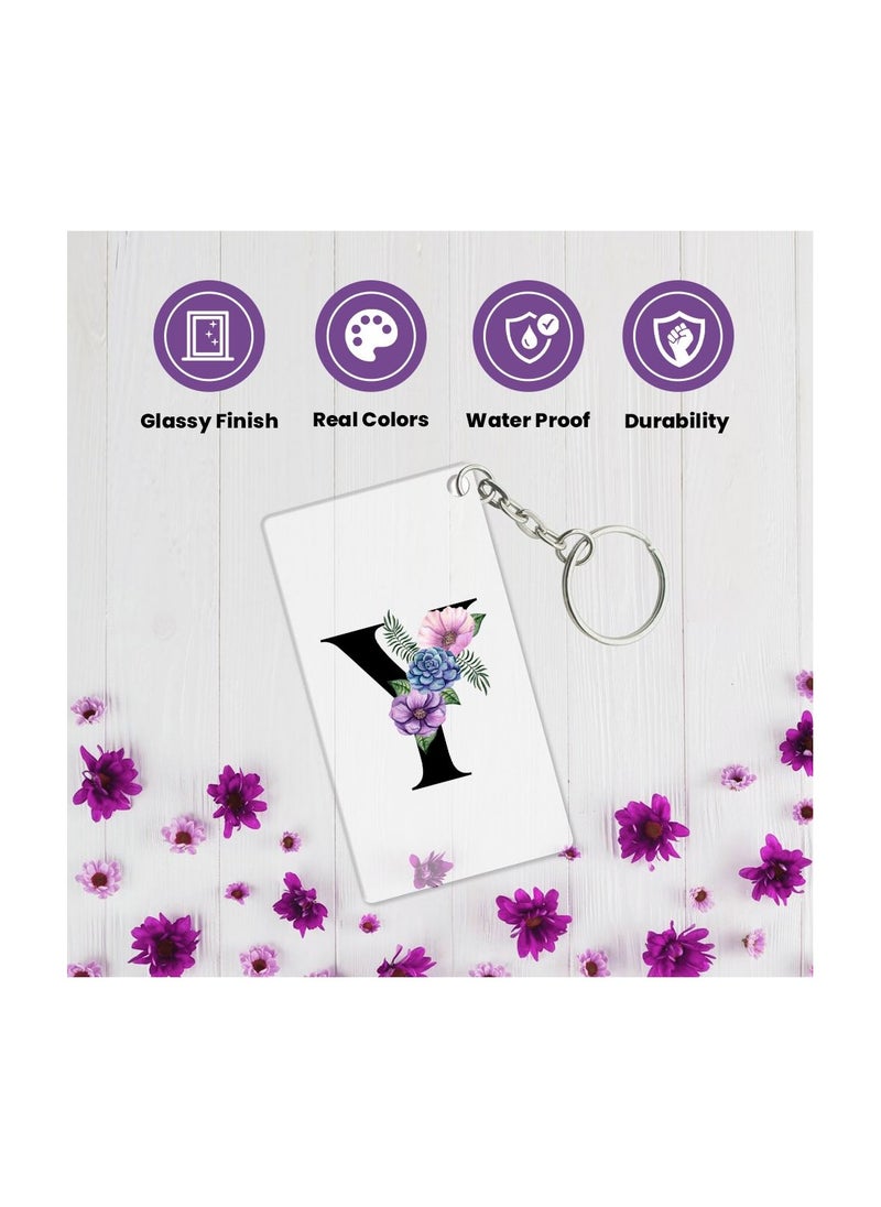 PRINTSHOP4ME Acrylic Alphabet A-Z Initial Letter Keychain for Women Bag Charms Purse Charms For Handbags Pendant Key Ring for Purse Handbags Women Girl Key Ring for Backpack  - Image 5