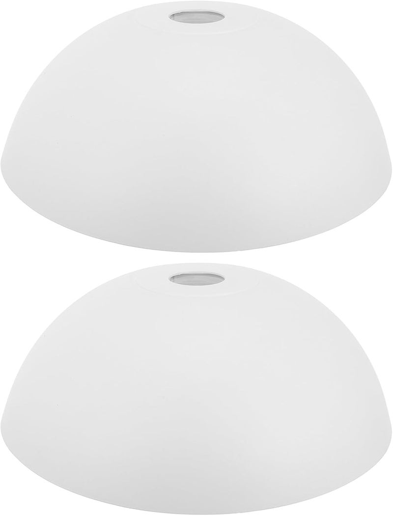 PRETYZOOM غطاء مصباح فطر PRETYZOOM 2 قطعة بديل لغطاء المصباح الأرضي وعاء بلاستيكي أبيض لغطاء مصباح معلق ومروحة ضوء ومصباح جداري وثريا ومصباح طاولة - Image 1