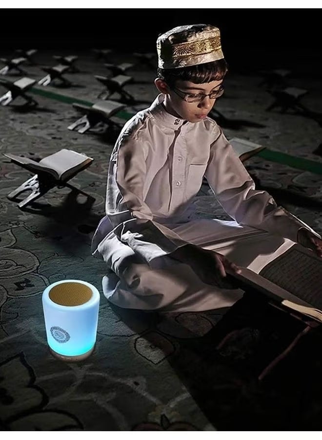 Gulf Trend Quran LED Moon Lamp Speaker with Bluetooth and Remote Control | Multicolour 3D Moon Light with Crystal-Clear Audio, Touch Control & Rechargeable Design for Relaxation, Study Night Ambience and Spiritual Listening - Image 5