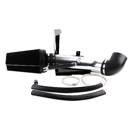 BAGARAATAN 4" Cold Air Intake System with Heat Shield for 1999-2006 Chevy/GMC V8 4.8L 5.3L 6.0L Silverado 1500/2500/3500 - High Flow Air Filter Kit, Improved Horsepower & Throttle Response（Silver） - Image 1