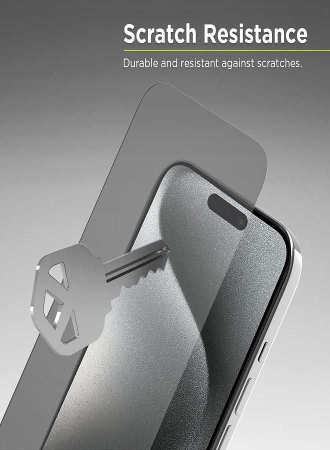 PureGear Maximum Clarity HD Tempered Glass Screen Protector for Apple iPhone 15 Pro Max (2023) 6.7", Full Coverage, Case Friendly Fit, Lifetime Replacement (Self Alignment Installation Tray included) - Image 3