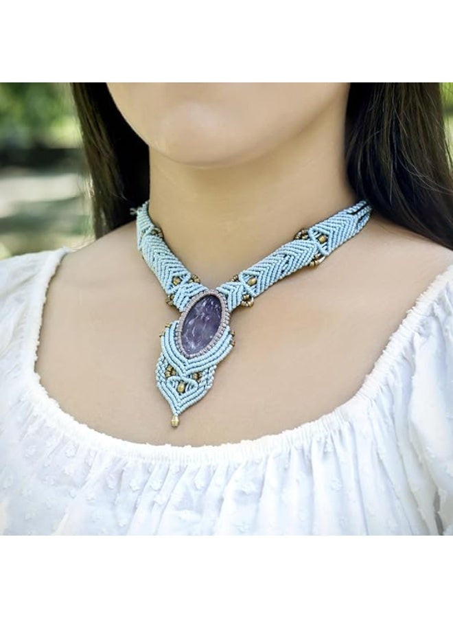 انتيكيانو قلادة مكرمية مصنوعة للنساء - Image 4