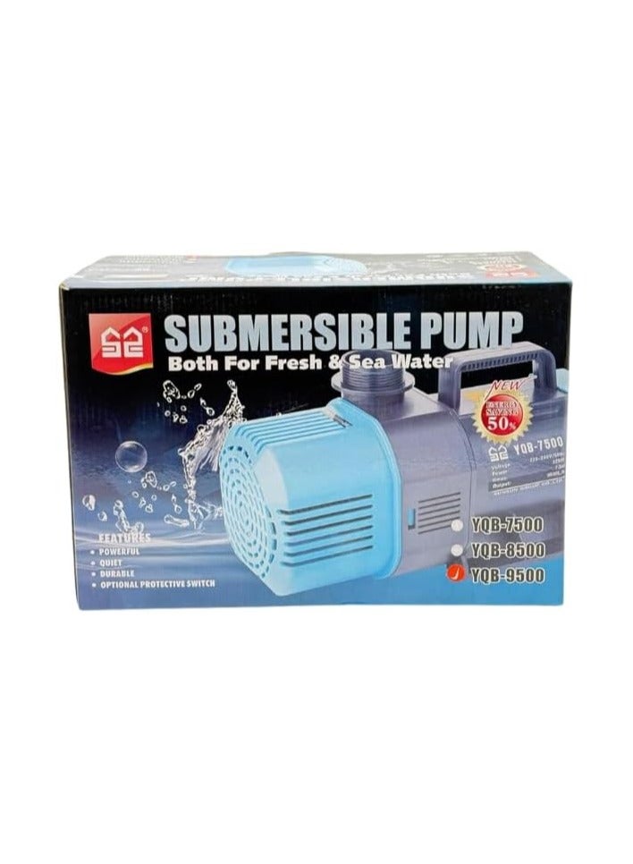 Submersible Water Pump 9500, YQB, 10000 LPH, 320W, 9.5M Water Pumping Height, High Performance Pump for Aquariums, Ponds, Fountains & Hydroponics, Heavy-Duty & Energy-Efficient - Image 2