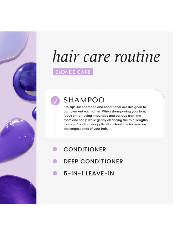 HASK Blonde Care Purple Toning Shampoo 355ml