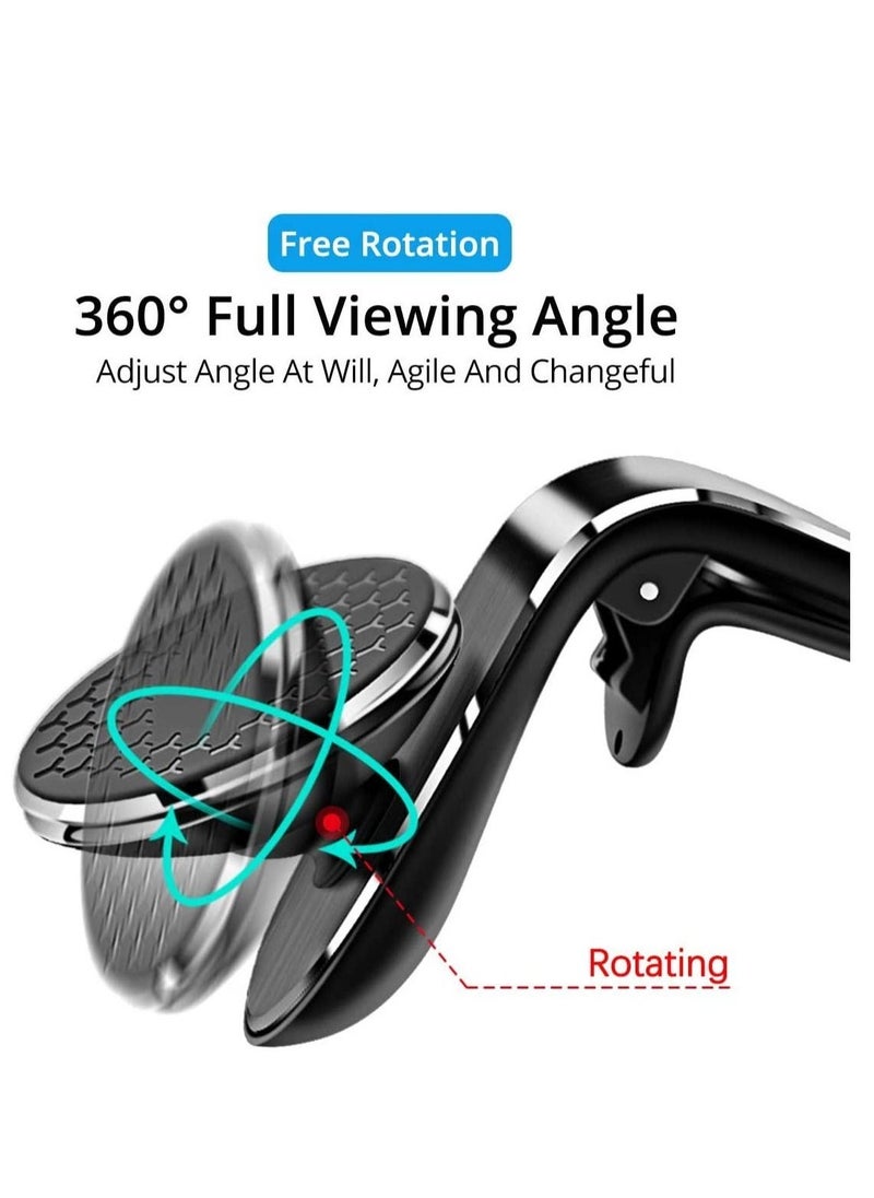 Magnetic Car Phone Holder 360 Rotation Portable GPS Mobile Cell Stand Air Vent Clip Navigation Bracket For iPhone Huawei Samsung - Image 2