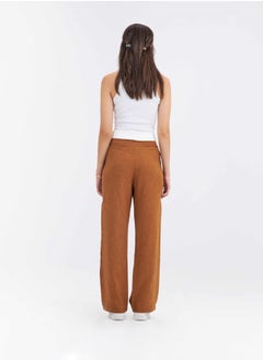 High-Waist Brown Folded Waistband Wide Leg Trousers - pzsku/Z298D24023C120E1622A3Z/45/_/1721563050/943da655-750a-412f-9b65-b2be9021f2bb