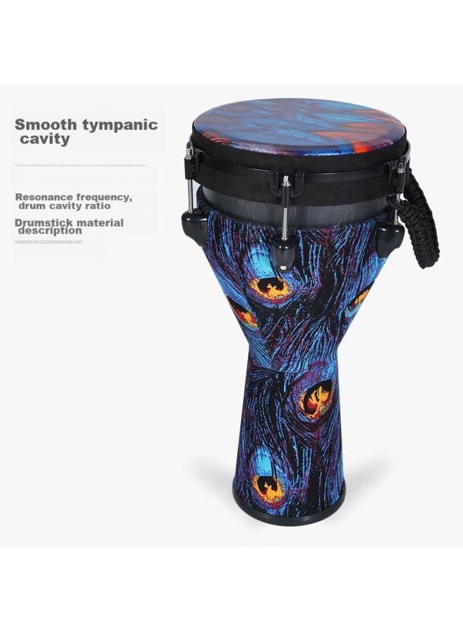 Mosen 10-inch Professional African Drum, Carbon Fiber Material Lijiang Hand Drum, Adjustable Tuning Fashionable Style, Heartwarming Sunward - Image 3