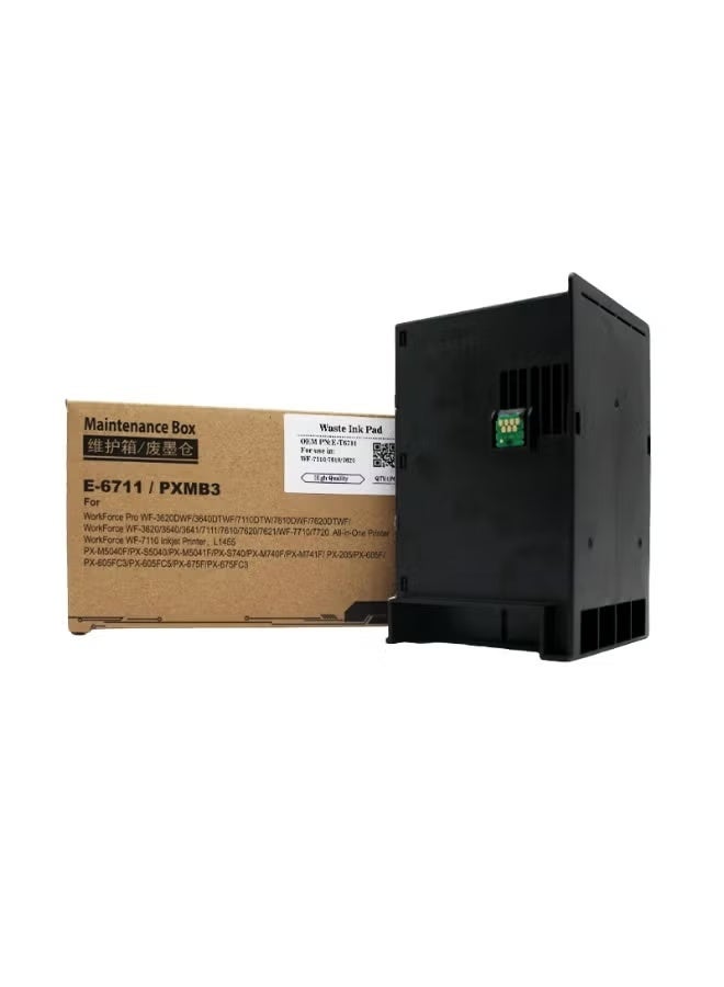 T6711 / PXMB3 / T671100 Maintenance Box / Waste Ink Tank Compatible with Epson WorkForce WF-7210 / WF-7620 / WF-7710 / WF-7720, L1455 Series - Image 1