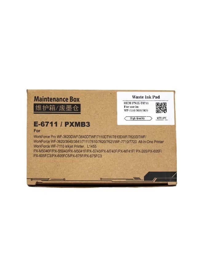 T6711 / PXMB3 / T671100 Maintenance Box / Waste Ink Tank Compatible with Epson WorkForce WF-7210 / WF-7620 / WF-7710 / WF-7720, L1455 Series - Image 2