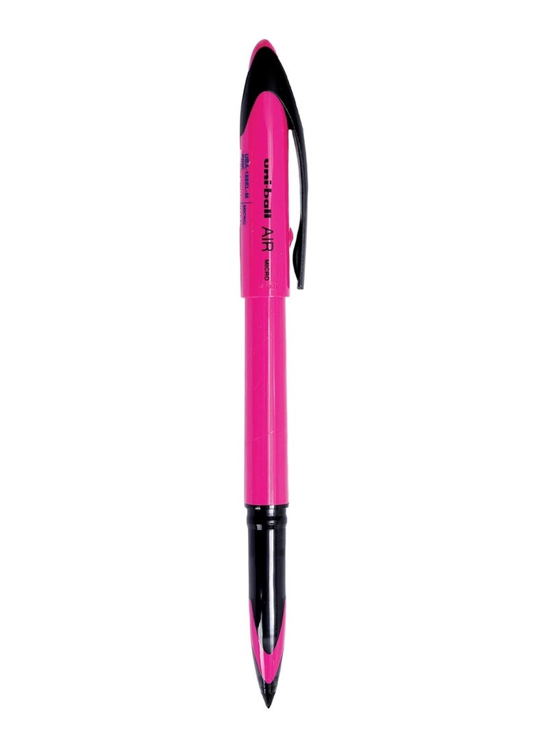 Uniball uni-ball Air UBA188ELM Roller Ball Pen (Pink Body, Blue Ink, Pack of 3) - Image 2