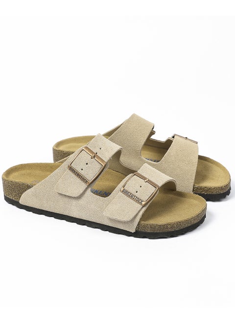 Arizona Soft Footbed-Sand colour suede