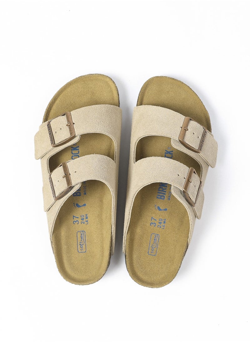 Arizona Soft Footbed-Sand colour suede